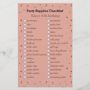 Boho Old Rosen Geburtstagsparty liefert Checkliste