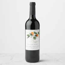 Boho Orange Blossom Botanische Hochzeit