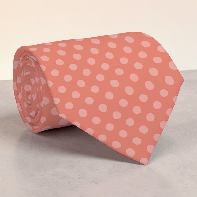 Boho Orange Mini Polka Dots Krawatte (Von Creator hochgeladen)