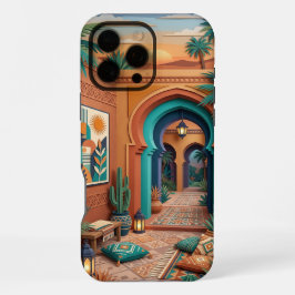Boho Oriental iPhone 16 Pro Max Case | Teal Terrac Hülle