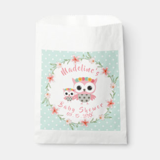Boho Owl Baby Showtasche Geschenktütchen