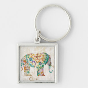 Boho Paisley Elefant I Schlüsselanhänger
