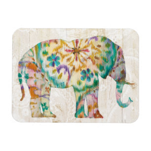 Boho Paisley Elephant I Magnet