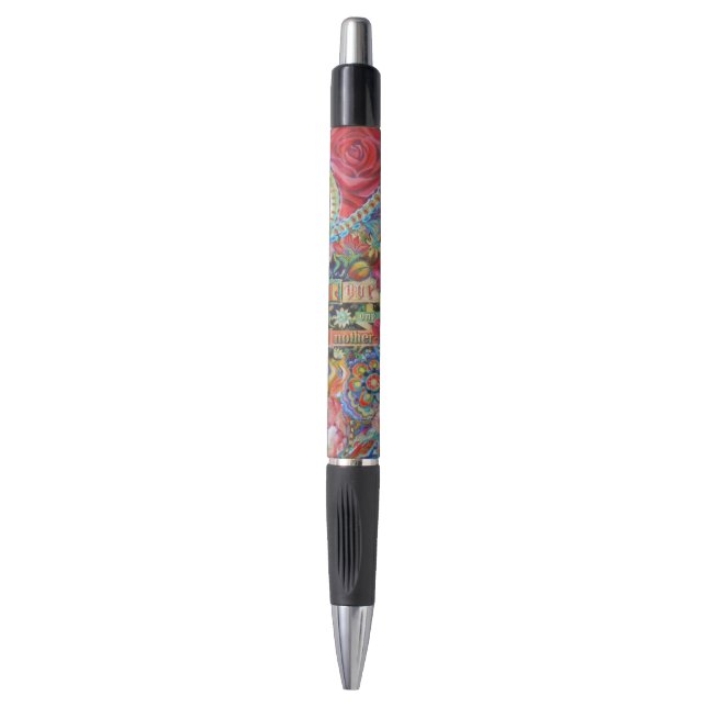 Boho Paisley Liebe Ballpoint Pen Kugelschreiber (Vorderseite Vertikal)