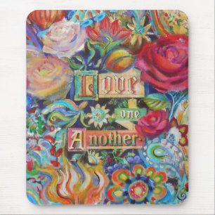 Boho Paisley Liebe Mousepad