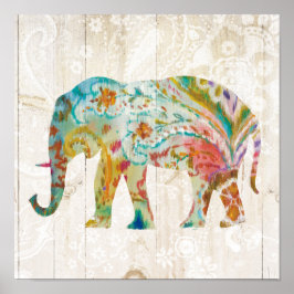 Boho Paisley Poster