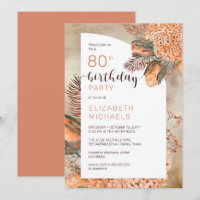 Boho Palm Blätter | Hydrangeas 80. Geburtstagspart