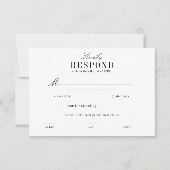 Boho Palm Leaf Greenery UAWG horizontal RSVP Karte (Vorderseite)