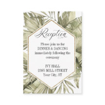 Boho Palm Leaf Wedding Frame