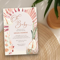 Boho Palm Oh Baby Trockenfolie Rustikale Babydusch