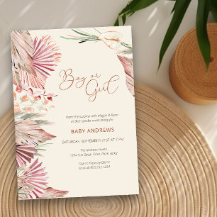 Boho Palm Tropical Foliage Gender Reveal Einladung