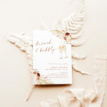 Boho Pampas Brunch & Bubbly Brautparty Einladung<br><div class="desc">Dieses hübsche Brautparty Brunch Bubbly Invitation besticht durch handgemalte Champagnerflöten mit Blumen und Pampas-Gras und eignet sich hervorragend zum Set Ihrer böhmischen Dusche! Editieren Sie die meisten Texte einfach, um sie an Ihre Veranstaltung anzupassen! Die meisten Texte und alle Textfarben sind vollständig editierbar —> klicken Sie auf die Schaltfläche "Weitere...</div>