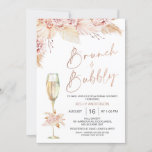 Boho Pampas Brunch Bubbly Bridal Dusche Einladung<br><div class="desc">Boho Pampas Brunch Bubbly Bridal Dusche Einladung

Süßes Imitat Rose Gold Kopfteil Brunch und bläserne böhmische Braudusche Einladung mit natürlichen Farbtönen und blühenden Blumenarrangements mit Pampas Gras und einem großen Champagnerglas.  Die Überschrift ist ein Imitat Rose Gold Bild,  das entfernt werden kann.</div>