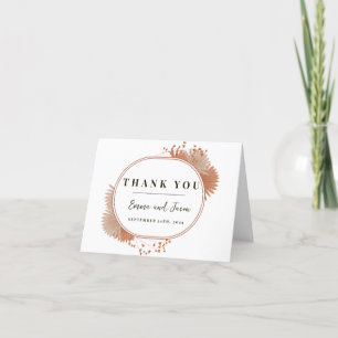 Boho pampas gras-neutral Creme Arch liefert Dankeskarte