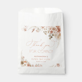 Boho Pampas Grass Baby Dusche Vielen Dank Geschenktütchen
