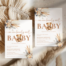 Boho Pampas Grass Babydusche wir frühzeitig abwart