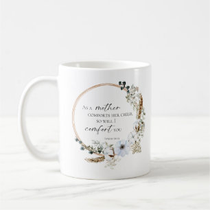 Boho Pampas Grass Bible Verse Gott wird Sie tröste Kaffeetasse