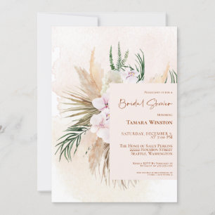Boho Pampas Grass Blush Brautparty Invit Einladung