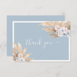 Boho Pampas Grass Boy Dankeschön Karte