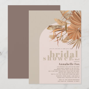 Boho Pampas Grass Brautparty by Mail Einladung