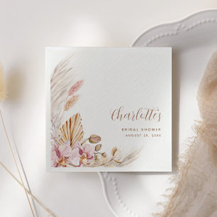 Boho Pampas Grass Floral   BRAUTPARTY Serviette