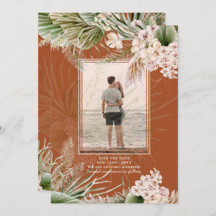BOHO Pampas Grass FOTO Terracotta Save the Date