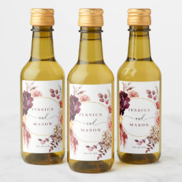 Boho Pampas Grass Gastgeschenke Hochzeiten Mini-We Weinetikett