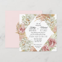 BOHO Pampas Grass Palm Foliage Blush Orchester Flo