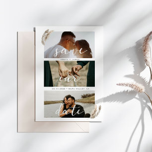 Boho Pampas Grass Save the Date Wedding Card Feiertagskarte