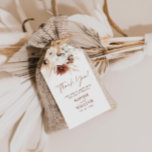 Boho Pampas Grass Wedding Gift Tags Geschenkanhänger<br><div class="desc">Vielen Dank, dass Sie Ihre Karte in einem boho-Design mit Aquarellblumen, Pampas und erdigen Tönen. Unsere Dankeschön-Card Aquarellblumen und die elegante Typografie in neutralen Farbtönen wie Terrakotta, Beige und Erdtöne sorgen für ein einheitliches Erscheinungsbild, das den Ton für Ihre boho-inspiriert Anlässe Set. Die Dankeschön Card ist auf hochwertigem Cardstock gedruckt....</div>
