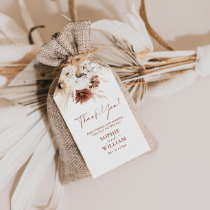 Boho Pampas Grass Wedding Gift Tags Geschenkanhänger