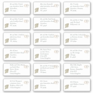 Boho Pampas Name des Empfängers Aufkleber