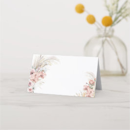 Boho Pampas Platzkarte Blush Pink Bloral
