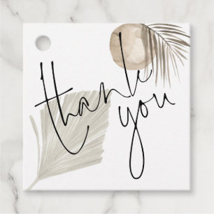 Boho Pampas Skriptnamen Datum Hochzeit Danke Geschenkanhänger