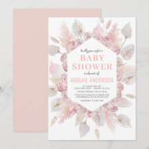 Boho-Pampasgras-Baby-Shower-Elegant-Rosa