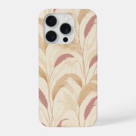 Boho-Pampasgras-Federn Ästhetische Botanik iPhone 15 Pro Hülle