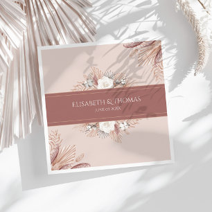 Boho-Pampasgras-Hochzeit  Serviette