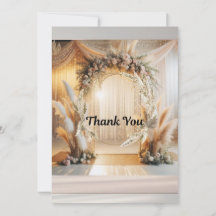 Boho Pampass Floral Wedding Einladung |Bearbeitbar