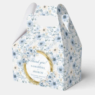 Boho Pastel Blue Gold Gastgeschenk Hochzeit Box Geschenkschachtel