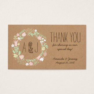 Boho Pastel Floral Wreath Rustikale Hochzeit