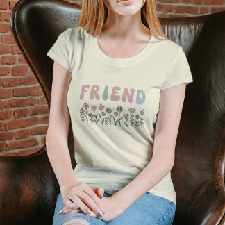 Boho Pastel Friend Floral Tri-Blend Shirt