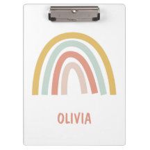Boho Pastel Rainbow Personalisiert
