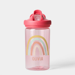 Boho Pastel Rainbow Personalisiert Trinkflasche
