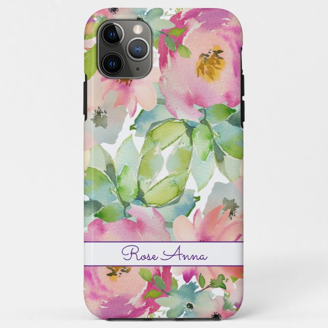 Boho Pastel Watercolor Case-Mate iPhone Hülle (Rückseite)