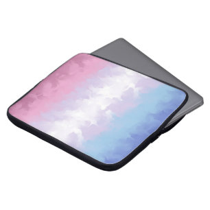 Boho-Pastell-Fluffig-Abstraktes Bigender-Stolz-Fla Laptopschutzhülle