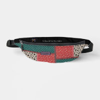 Boho Patchwork Pattern Red Green Black Dog Walkers