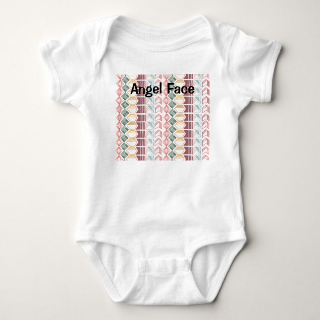 Boho Pattern Baby Strampler (Vorderseite)