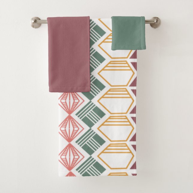 Boho Pattern Badetuch Set (Insitu)