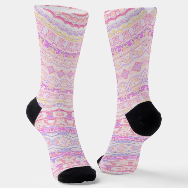 Boho Pattern Socken (Gewinkelt)