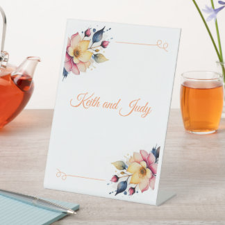 Boho Peachy Floral Sockelschild